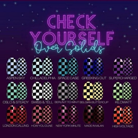 *Retired* Color Street: Check Yourself | Checkerboard Racing Clear Overlay - Picture 9 of 13